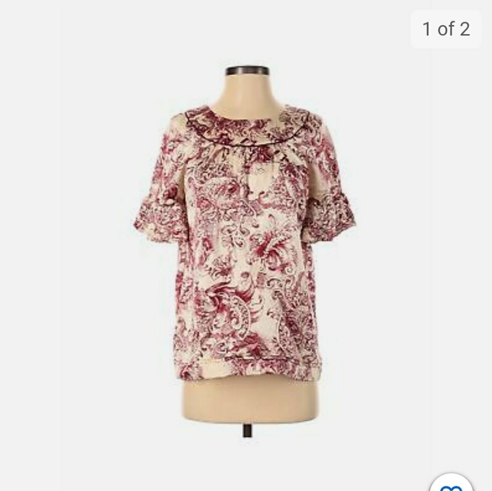 bcbg maxazaria rococo print top